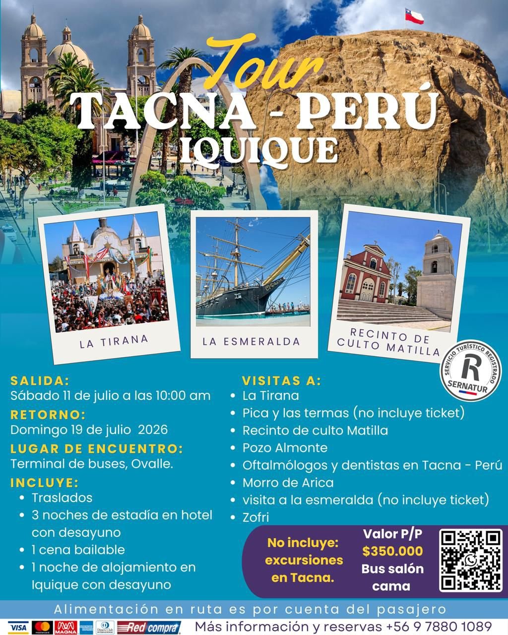Tour Tacna – Iquique 2026